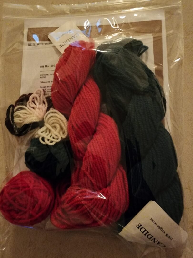 Christmas Stocking Knitting Kit - Santa & Rudolph - Image 3