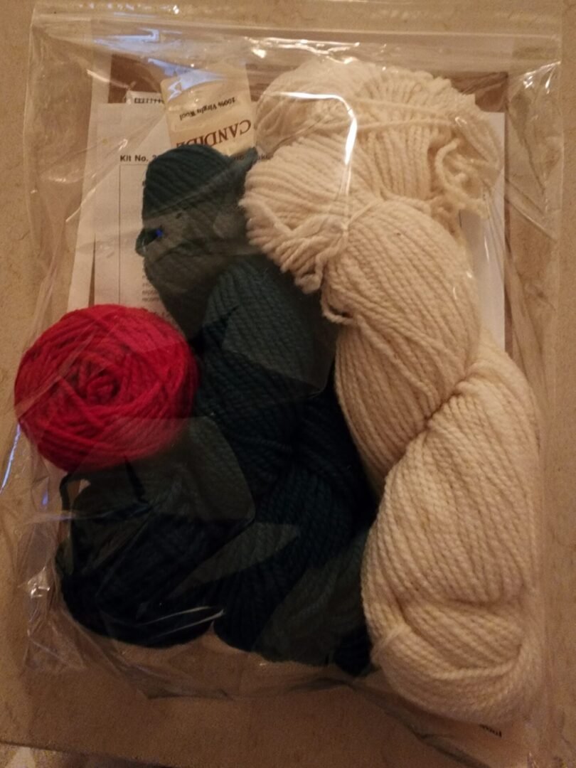 Christmas Stocking Knitting Kit - Scandinavian Snowflake - Image 2