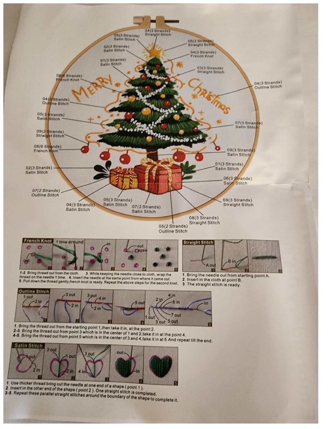 Christmas Embroidery Project - CX0840 - Image 2