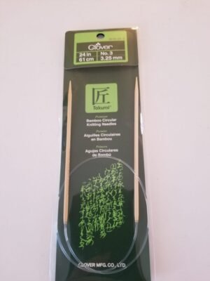 Clover Takumi Circular Bamboo Knitting Needles – 24″