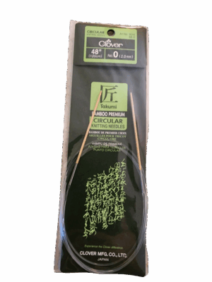 Clover Takumi Bamboo Circular Needles – 48″