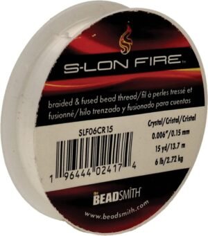 The Beadsmith S-Lon Fire – Braided and Fused Clear Bead Thread