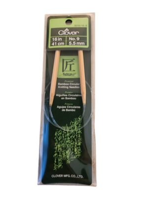 Clover Takumi Bamboo Circular Knitting Needles-16″