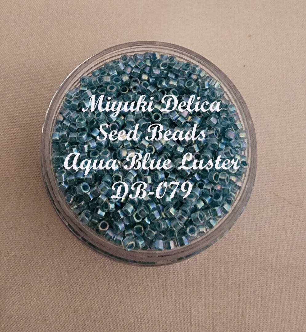 Miyuki Delica Beads - Aqua Blue Luster