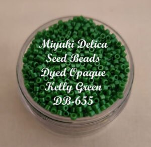 Miyuki Delica Beads - Dyed Opaque Kelly Green