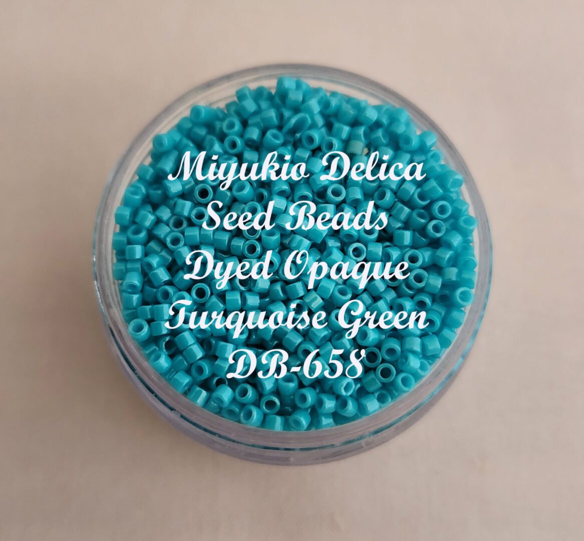 Miyuki Delica Beads - Dyed Opaque Turquoise Green