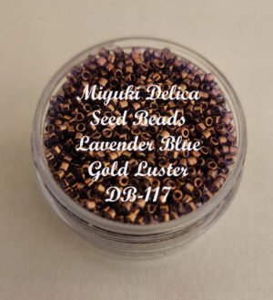 Miyuki Delica Beads - Lavender Blue Gold Luster