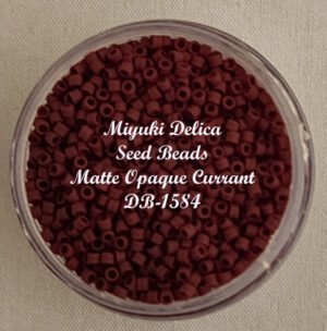 Miyuki Delica Beads -Matte Opaque Currant