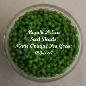 Miyuki Delica Beads - Matte Opaque Pea Green