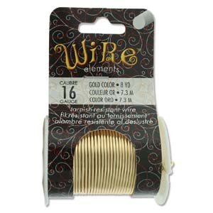The Beadsmith Gold 16 Gauge Wire