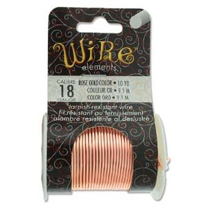 The Beadsmith Rose Gold 16 Gauge Wire
