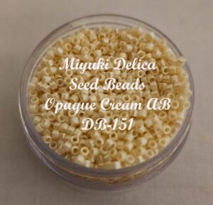 Miyuki Delica Beads -Opaque Cream AB