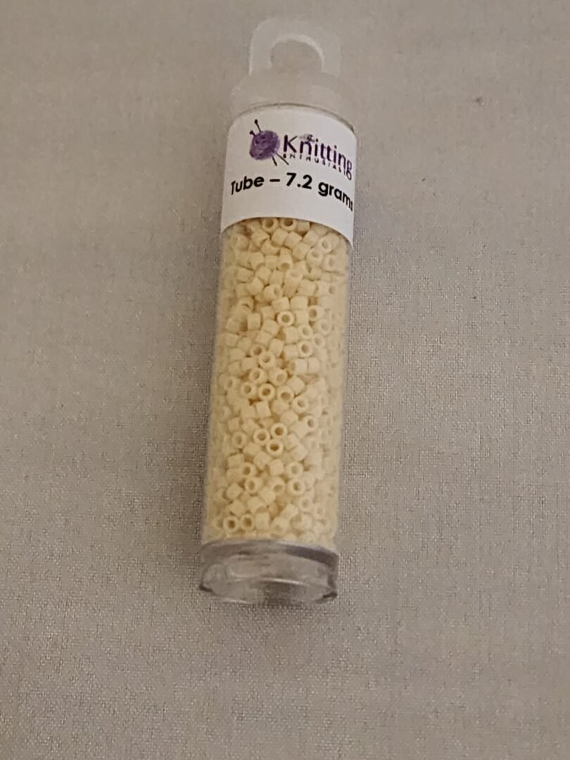 Miyuki Delica Beads - Opaque Cream - Image 2