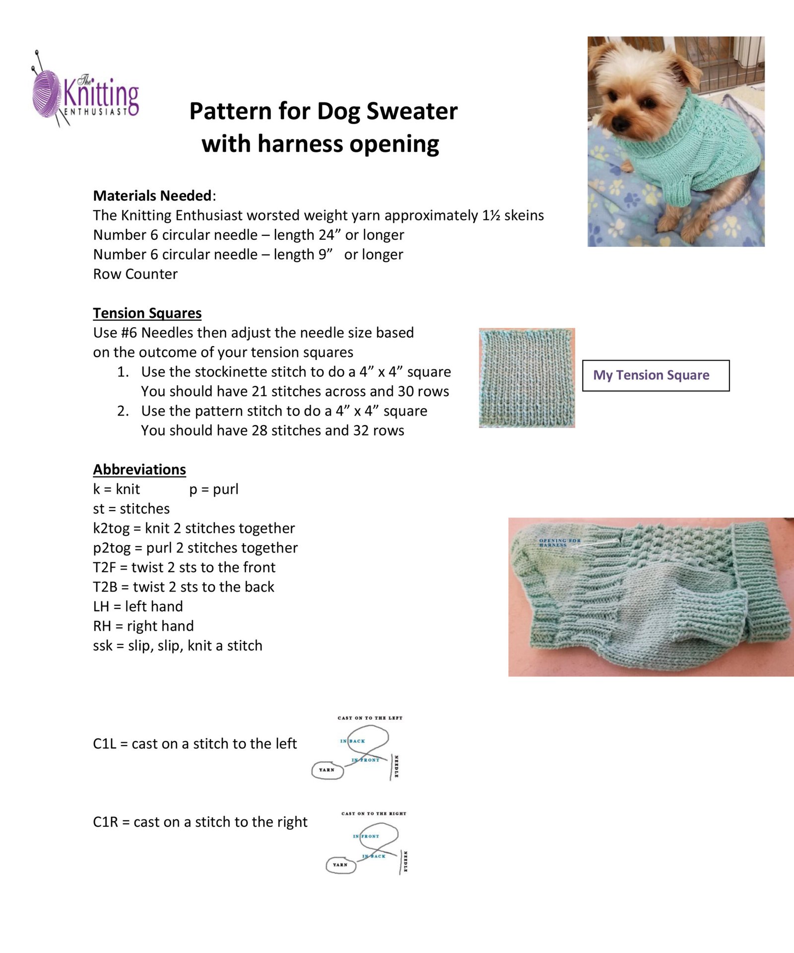 Knitting Pattern For Dog Sweater - Image 3