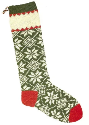 Christmas Stocking Knitting Kit - Scandinavian Snowflake