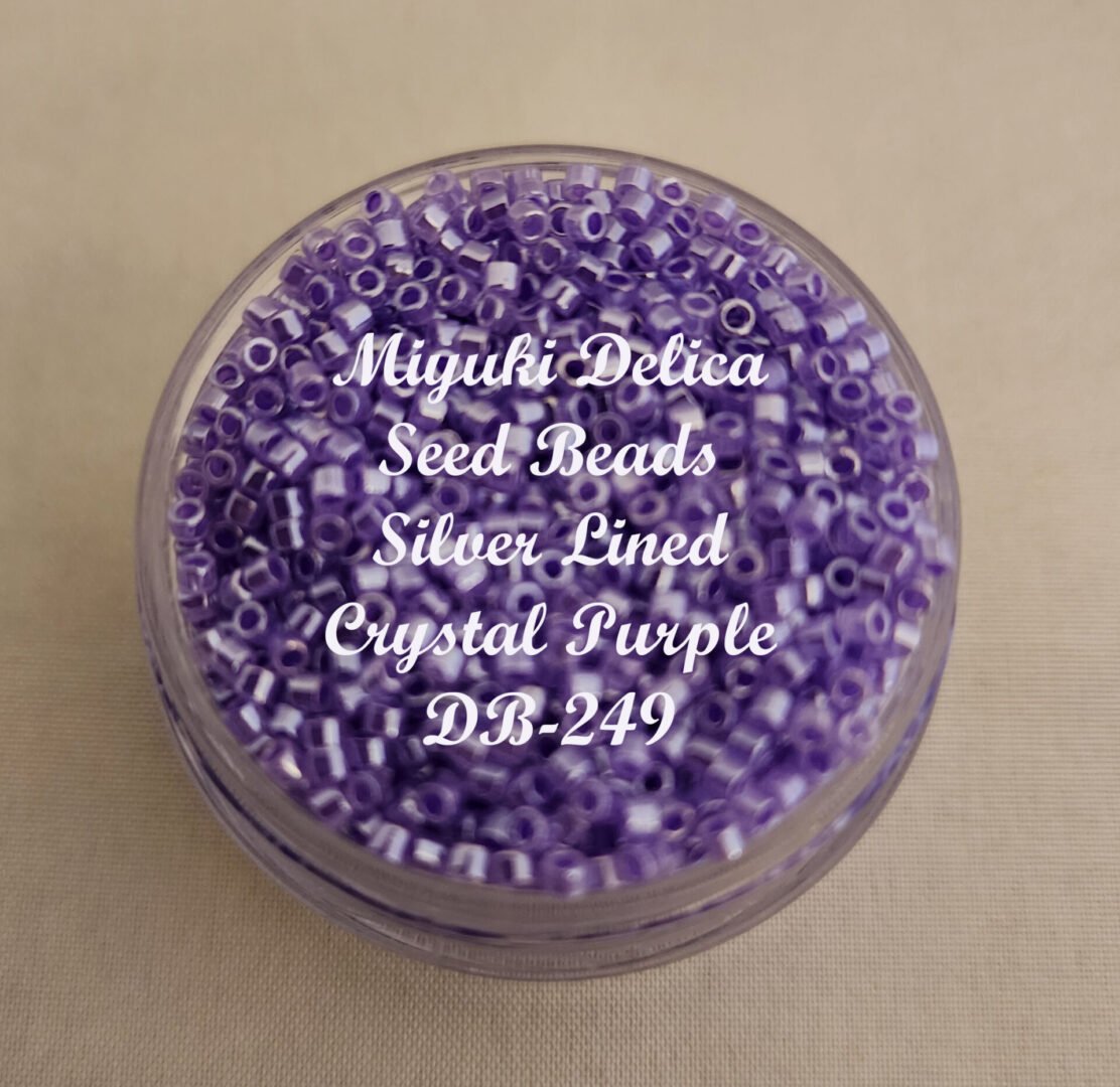 Miyuki Delica Beads - Silver Lined Crystal Purple