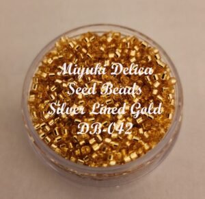 Miyuki Delica Beads - Silver Lined Gold Gold