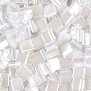 Miyuki Tila 5mm Beads - White Pearl