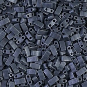 Miyuki Tila 5mm Beads - Gunmetal Matte