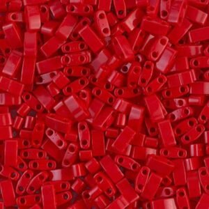 Miyuki Tila 5mm Beads - Opaque Red