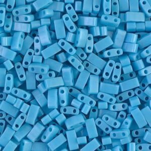 Miyuki Tila 5mm Beads - Opaque Turquoise Blue