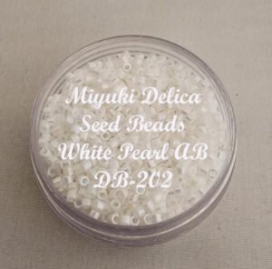 Miyuki Delica Beads - White Pearl AB