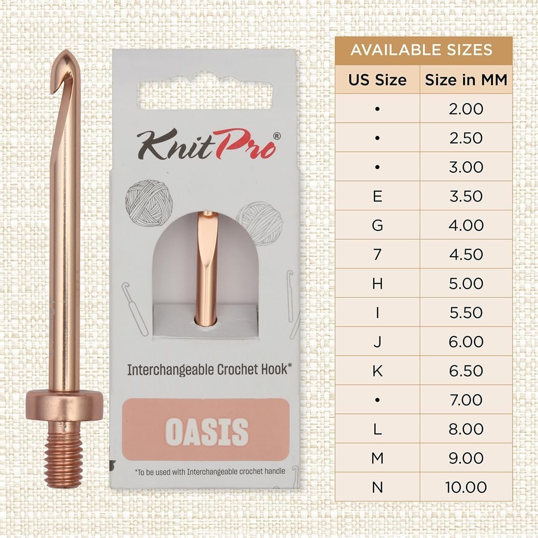 KnitPro Interchangeable Crochet Hooks