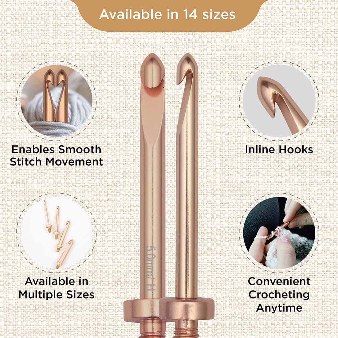 KnitPro Interchangeable Crochet Hooks - Image 4