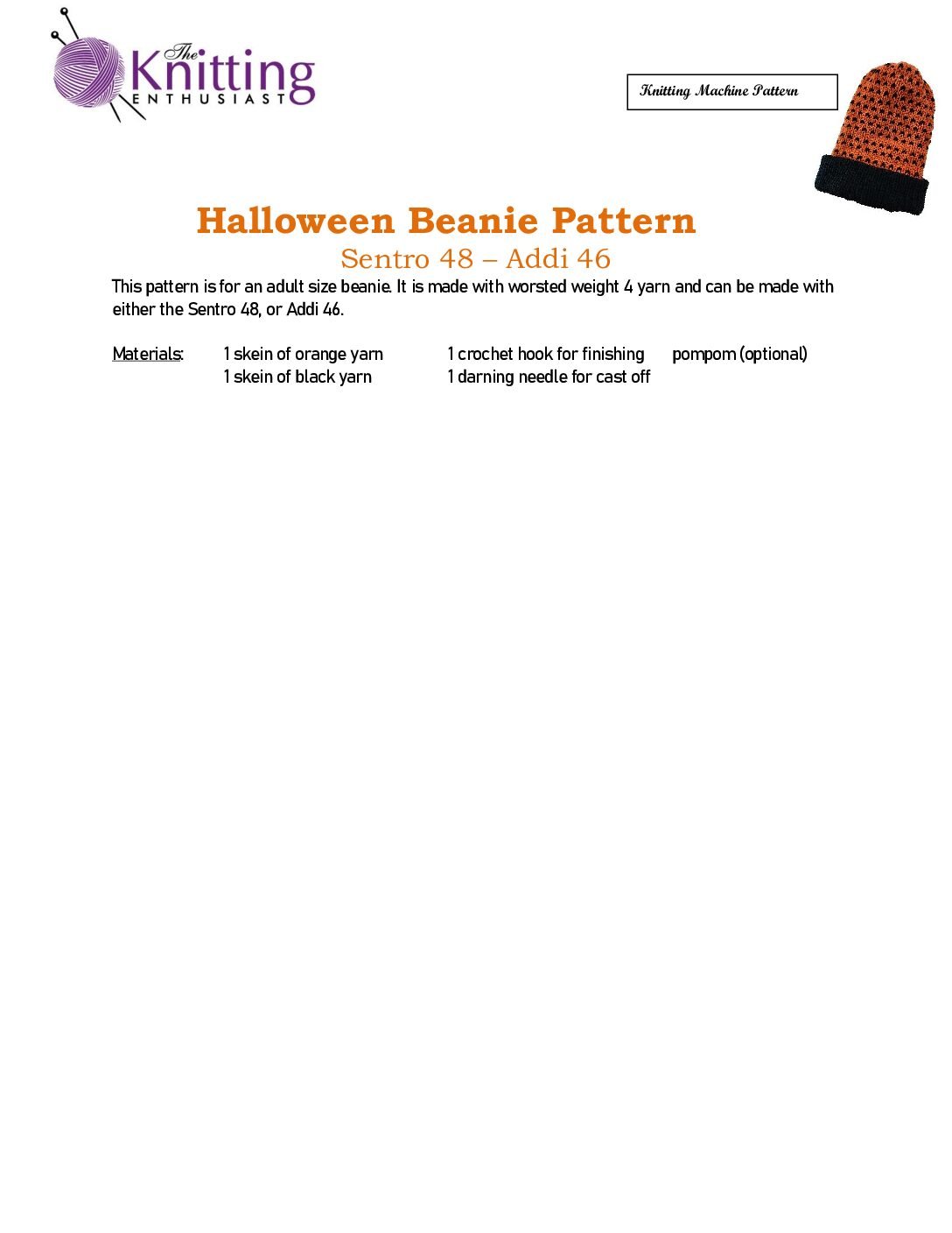 Halloween Beanie Hat Kit - Image 4
